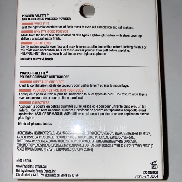 NEW (box is ripped in one corner) Physicians Formula powder palette - Picture 5 of 7
